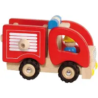 Goki Wooden Fire Truck
