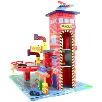 Mentari Wooden Garage Red