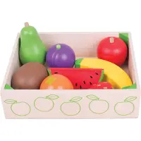 Bigjigs Wooden Box with Fruit 9 pcs.