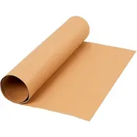 Creativ Company Faux Leather Paper Light Ruskea 1m