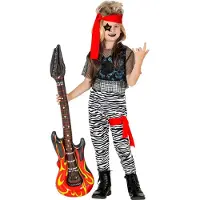 Finidi "ROCK STAR" (hihaton pusero, verkkopusero, housut, vyö, lahkeenreunus, bandana)