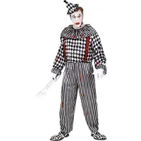 Finidi "VINTAGE CLOWN" (haalari röyhelöillä ja henkseleillä, päähine)