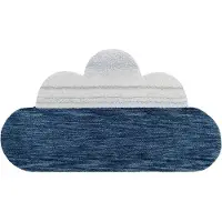 Nattiot Matto 120x70 Pilvi, Blue, Snow White & Grey