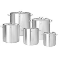 Hendi Universaali kattila kannella 50L, 400 x 400 mm, Ruostumaton kattila Revolution 50 l, Prof