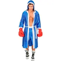 Finidi "BOXEUR" sininen (hupputakki vyöllä, shortsit)