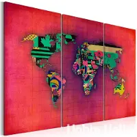 Artgeist Kuva - Maailma on minun - triptyykki