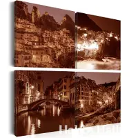 Artgeist Kuva - Italian Towns (Sepia)