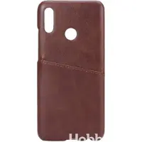 Onsala Collection Huawei P Smart 2019 nahkainen korttikotelo (ruskea)