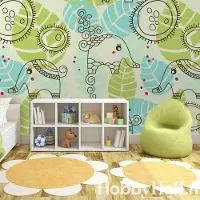 Artgeist elephants (for children) fototapetti