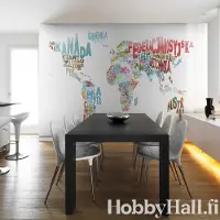 Artgeist map - world (in polish) fototapetti