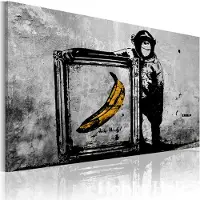 Artgeist Inspired By Banksy - Black And White taulu