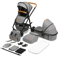Lionelo Amber 2 In 1 Baby Stroller Harmaa