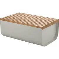 Alessi Mattina leipälaatikko 34 cm Lämpimänharmaa-bambu