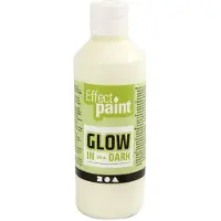 Adlibris Glow in the Dark - Paint 250 ml - Yellow (34932)