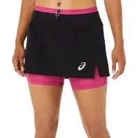 Asics Women's Fujitrail Skort Performance Black/Fuchsia Red Hameet XS