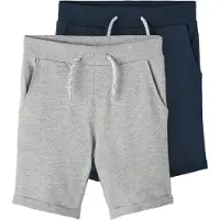 Name it Nkmvermo 2P Long Swe Shorts Unb F Noos - Grey - 158