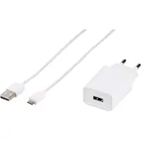 Vivanco home charger 3a 15w + usb-c cable white