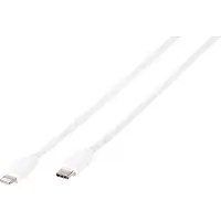Vivanco Longlife USB-C - Lightning -kaapeli, 2 m, valkoinen