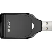SanDisk SD UHS-I -kortinlukija, USB-A, musta