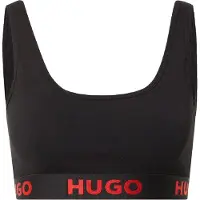 HUGO Bralette Sporty Logo - Black - XS