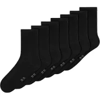 Name It Kids Nknsock 7P Solid Noos - Black - 31-33