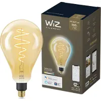 Wiz älylamppu giant bulb, E27, meripihkan sävyinen lasi, tunable white - valkoisen valon sävyt, Wi-Fi, 2000-5000 K, 390 lm, 16 cm