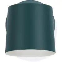 Normann Copenhagen Rise seinävalaisin, suora seinäkytkentä, petroolinvihreä