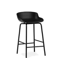 Normann Copenhagen Hyg baarituoli metallijalat 65 cm Musta