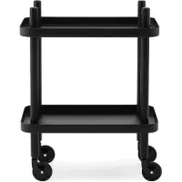 Normann Copenhagen Block tarjoiluvaunu, kokomusta