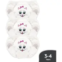 My Carry Potty Kissa Kuivaksiopetteluhousut 3-pack, Valkoinen, 3-4 vuotta