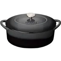 Denby - Halo Valurautapata 28 cm Musta