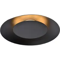 Lucide Led Foskal, Musta, Olohuone/ruokailutila, Metalli, Moderni