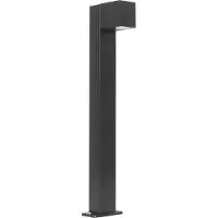 QAZQA Teollinen ulko-lattiavalaisin musta 65 cm IP44 - Baleno