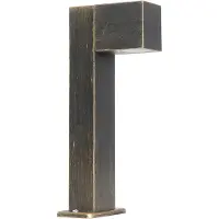 QAZQA Teollinen ulkovalaisin jalalla antiikki-kulta 35 cm IP44 - Baleno