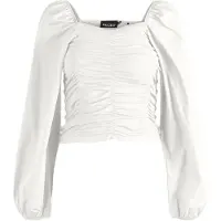 Pieces Pcmalysia Ls Top Jrs Noos Bc - Cream - M
