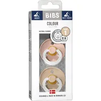 BIBS Colour Natural Rubber Size 1: 0+ months tutti Blush Night / Vanilla Night 2 kpl