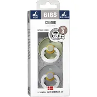 BIBS Pacifier Colour Latex Size 3 2 kpl ? Sage Glow/Cloud Glow
