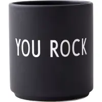 Design Letters suosikkikuppi 25 cl You rock-black