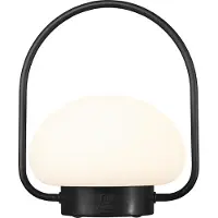 Nordlux Sponge to go -LED-koristevalaisin akulla go, himmennettävä, Valkoinen/opaali, Metalli, Moderni