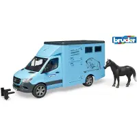 BRUDER Lelu Hevoskuljetusauto MB Sprinter + hevonen (1:16),