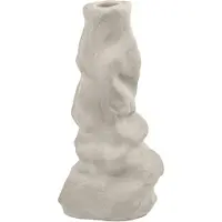Mette Ditmer Art Piece Liquid Candleholder, Large - Grey - Ø6.5XH12.5CM