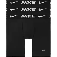 Nike Underwear Boxer Brief Long 3Pk - Black - S