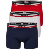 Levi's Levis Men Sprtswr Logo Boxer Brief 3P - White - XXL