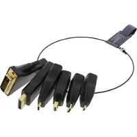 Deltaco HDMI-AR2 - Liitinadapteri, musta