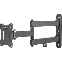 Deltaco – OFFICE näytön seinäteline, 13"-27", 25kg, 75x75-100-100 (ARM-0251)