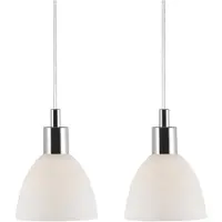 Nordlux Riippuvalaisin Nordlux Ray 2 kpl kromi/valkoinen
