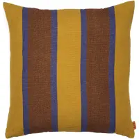 Ferm Living Grand tyyny, 50 x 50 cm, lime - sininen - ruskea