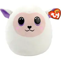 TY Squishy Beanies FLUFFY - white lamb squish 35cm