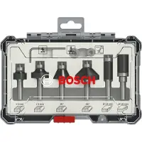 Bosch Powertools Jyrsinteräsarja Trim&Edging; 8 mm; 6 osat