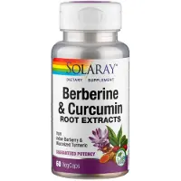 Solaray Berberiini+kurkumiini 600 Mg 60 Yksiköt